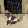 Hanbok Style Slingback Mules With Pu Material For Summer Casual Wear