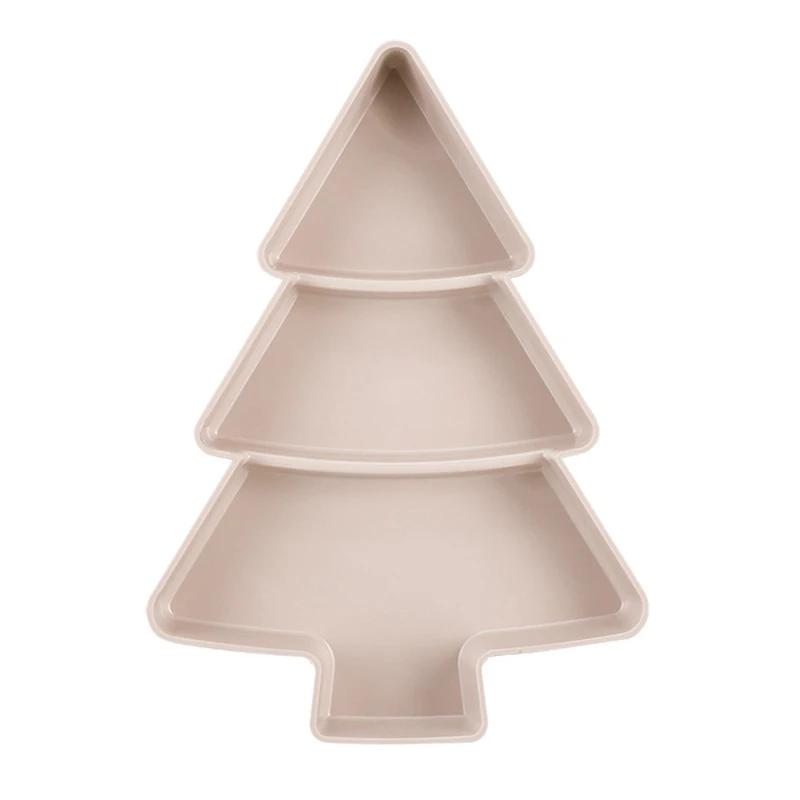 Christmas Tree Shaped Living Room Candy Snacks Nuts Snack Tray Home Kitchen Supplies Breakfast Plate Tray Tableware