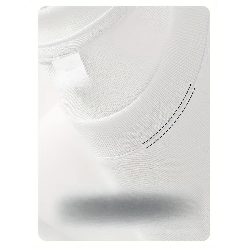 European Size New Heavyweight Summer American High Street Oversized Round Neck Short Sleeve T-Shirt with a Unique And Sophisticated Casual Style
