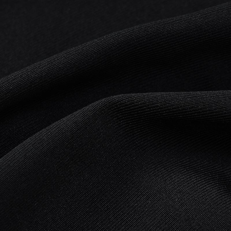 Black Evening Party Dress Women Elegant Fall Winter Outfits Asymmetrical Long Sleeve Night Club Party Split Maxi Dresses