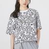 Adidas T Shirts Women's Black/White Crew Neck Moderate Straight Fit HD7248