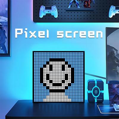 Έξυπνη οθόνη LED Matrix Pixel Display RGB DIY Graffiti Bluetooth App Control Art Display for Gaming Room Decor Cool animation frame