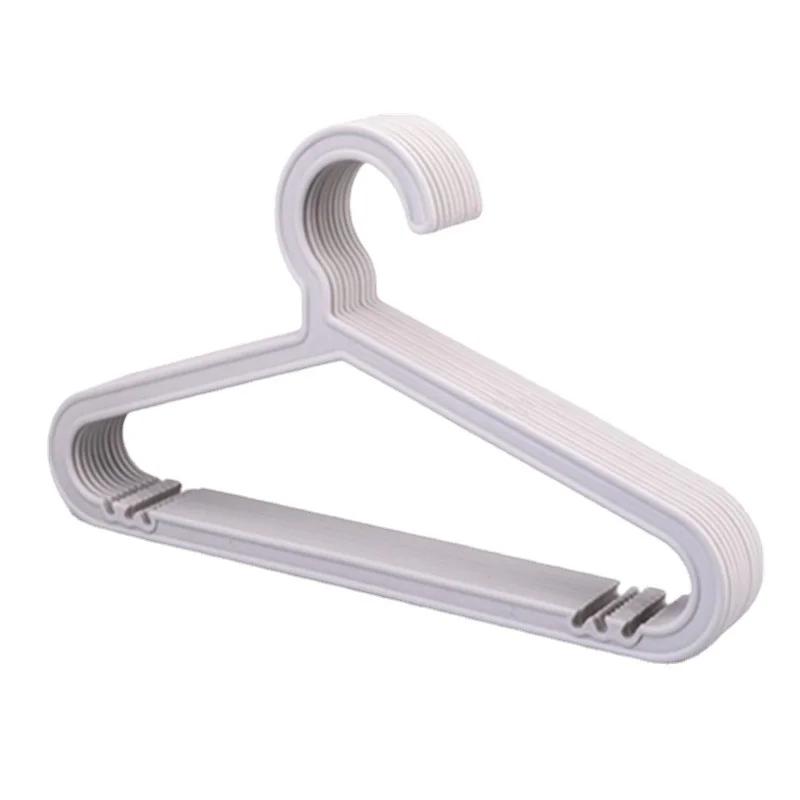 10PCs/lot Adult Clothes Hangers Jeans Pants Coat Hanger Home Storage Holder Dress Hanger Dying Racks Plastic Hanger