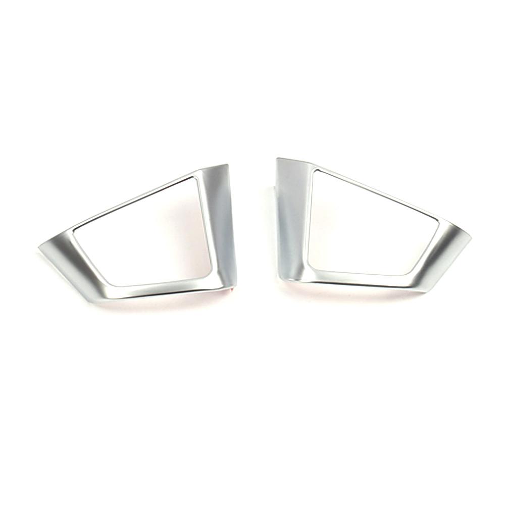 For Hyundai Creta IX25 2016-2018 Steering Wheel Switch Button Frame Molding Cover Trim Silver Interior Mouldings ABS Sticker