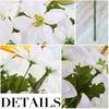 7 Heads Christmas Artificial Poinsettia Flowers Faux Poinsettia Bush Bouquets