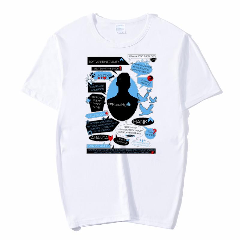 Women Detroit Become Human Women Harajuku T Shirt Unisex Skateboard Tshirt Man Clothes Streewear