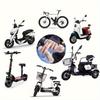 4pcs Electric Scooter Motorcycle Tricycle Handle Cover - All-Terrain Winter Warmth, Soft Grip & -Slip, Cute Bear Paw-like Design