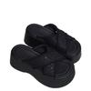Thick-bottomed Sandals 2025 New Muffin Thick-bottomed Heightened Non-slip Fashionable Outer Wear One-word Drag Cross-cool Slippers Women