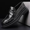 Spring New Men's Formal Wear Breathable Non-slip Men's Shoes Leather Platform Loafers Men's Business Casual Leather Shoes