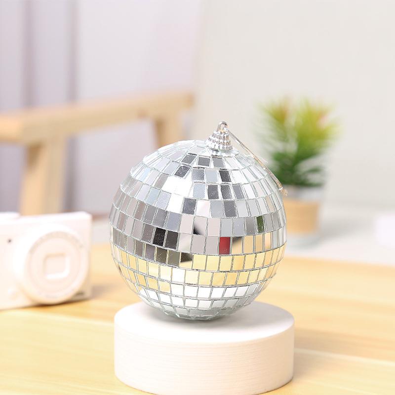 Reflective Glass Rotating Mirror Ball For Disco DJ Mirror Reflection Glass Ball Light For Christmas Party 8D
