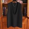 Autumn/Winter Women's V-neck 100% Pure Wool Loose Vest