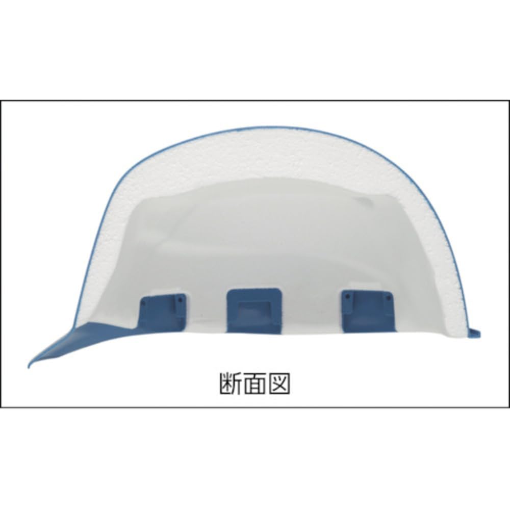 TRUSCO Helmet with Ultra-Lightweight Vents, Blue, TD-AA17V-B