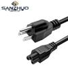 1.5m US Standard Clover Tail Three-Hole Laptop Power Cord