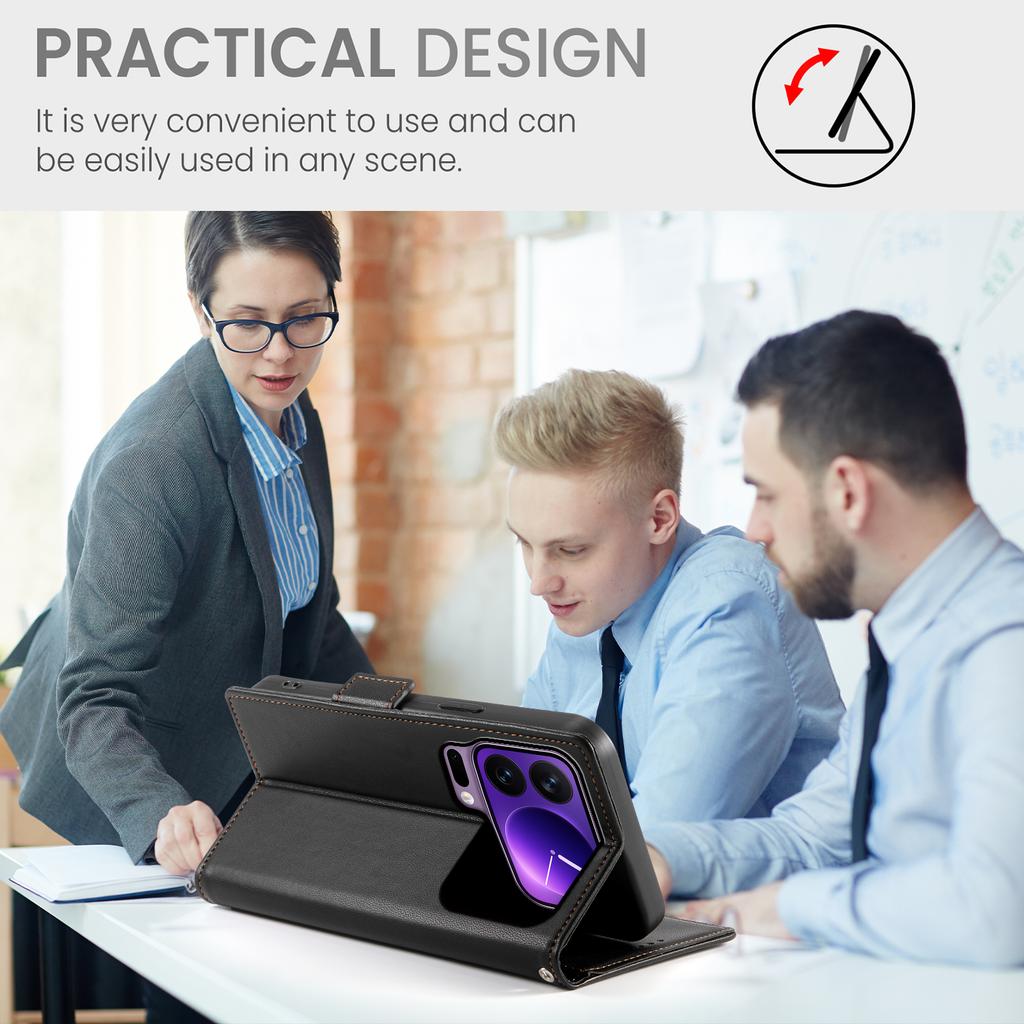 For Xiaomi 17 Pro Stand Case PU Leather Wallet Phone Cover