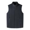 Stand-up collar vest men's autumn and winter new fleece loose stand-up collar vest casual sleeveless jacket