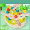 Wooden Childrens Clip Colorful Beads And Shape Matching Board Toy For Focus Cognitive Development