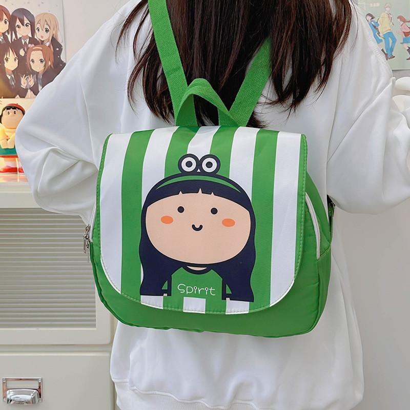 Adorable Cartoon Kids Backpack For School Lightweight Nylon Design Perfect For Boys And Girls