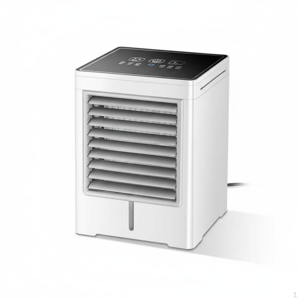 Desktop Air Chiller Mist Humidifier Cooling Fan Triple Wind Settings Mini
