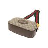 Gucci Neo Vintage Series Gold Foil Logo Metal Tiger Head Monogram Canvas And Leather Camera Bag Unisex Shoulder Bag Ebony Brown 476466-K9GVT-8856