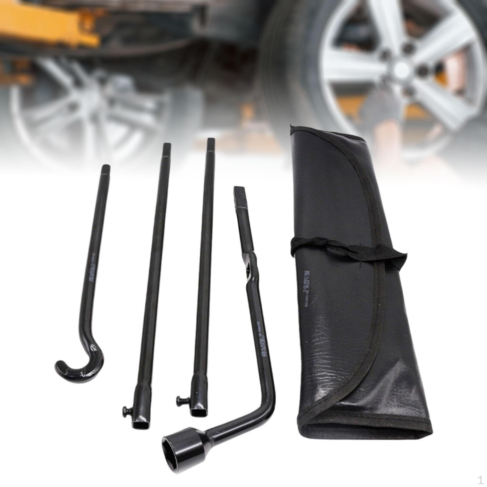 

Комплект инструментов для гаечного ключа для колесных гаек запасного колеса с сумкой для хранения, гаражные аксессуары, прочный, для замены, модификация