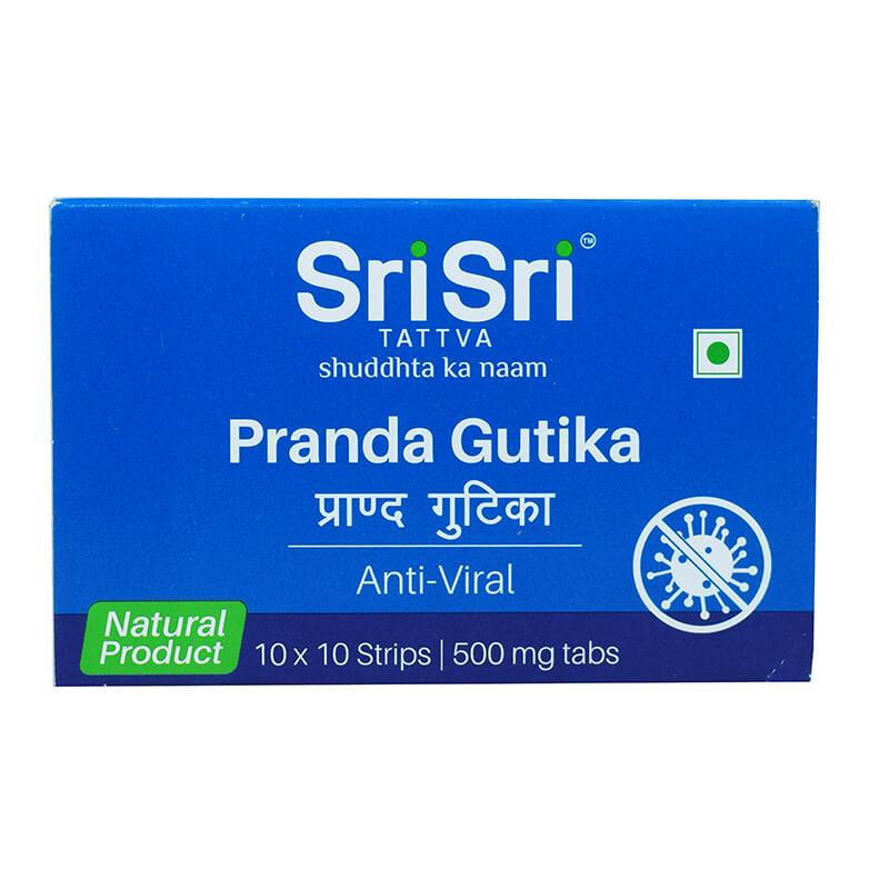 Pranda Gutika (100 Tabs, 500 Mg), Pranda Gutika Anti-Viral Sri Sri Tattva