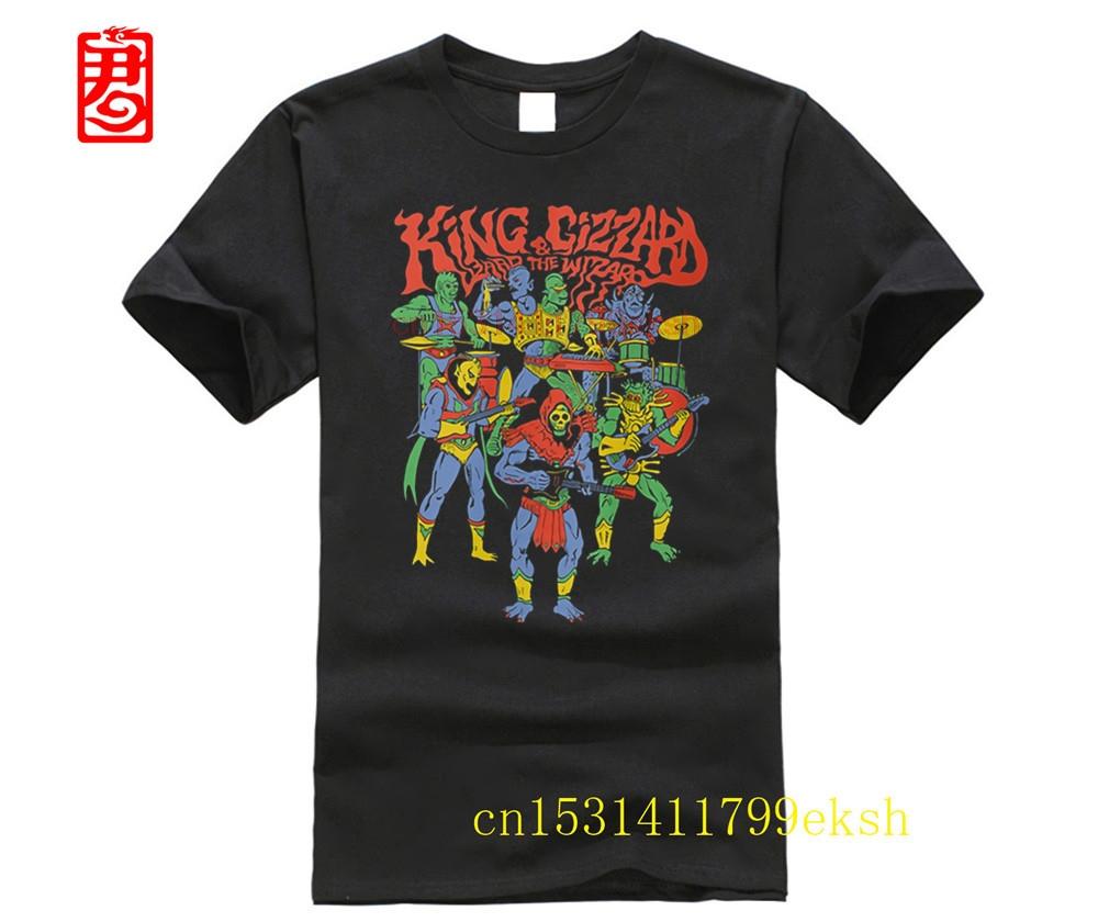 Hot Deals King Gizzard And The Lizard Wizard Mens Black T Shirt Clothing Mens 100 Cotton Plus Size Top Tee On Sale New Tshirt