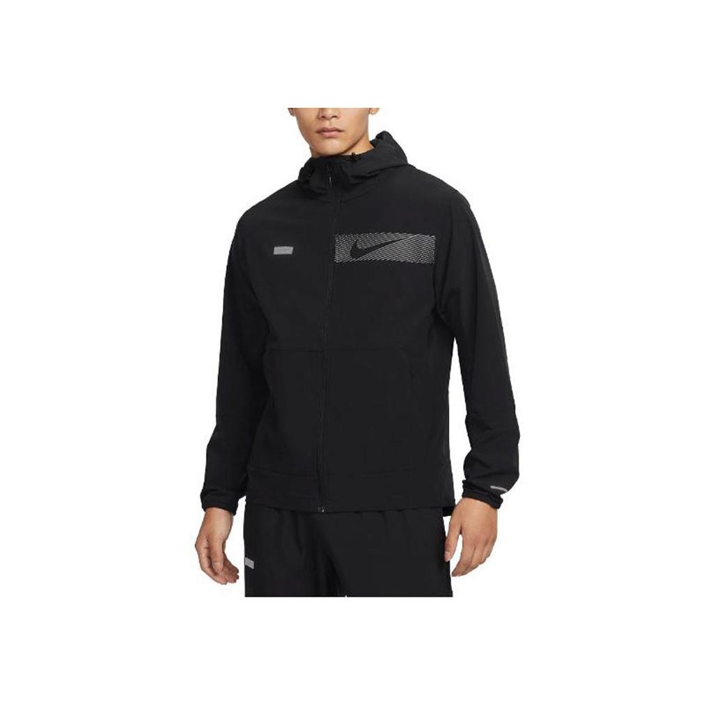 Nike Hooded Versatile Jacket With Brand Logo Men Jacket Black FB8559-010