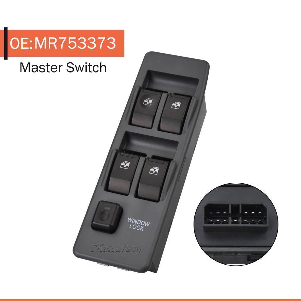 Electric Master Power Window Lifter Control Switch For Mitsubishi Pajero 1990-2003 MB781916 MR731813 Glass Regulator Button