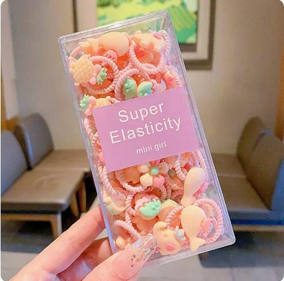 Child-Friendly Baby Hair Tie - Small, High Elasticity Rubber Band for Little Girls