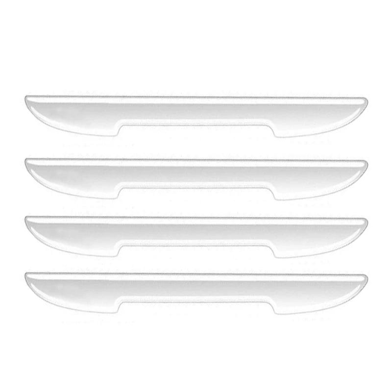 

4/8pcs Car Door Protective Sticker Strip Carbon Fiber Look Anti-Collision Protector Car Door Edg Scratch-resistant Stickers