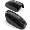1Pair Door Side Mirror Covers Caps Fit for 2011-2014 Chrysler 200 for 2011-2018 Chrysler 300 Glossy Black Mirror Cap Covers (Not Replacement)