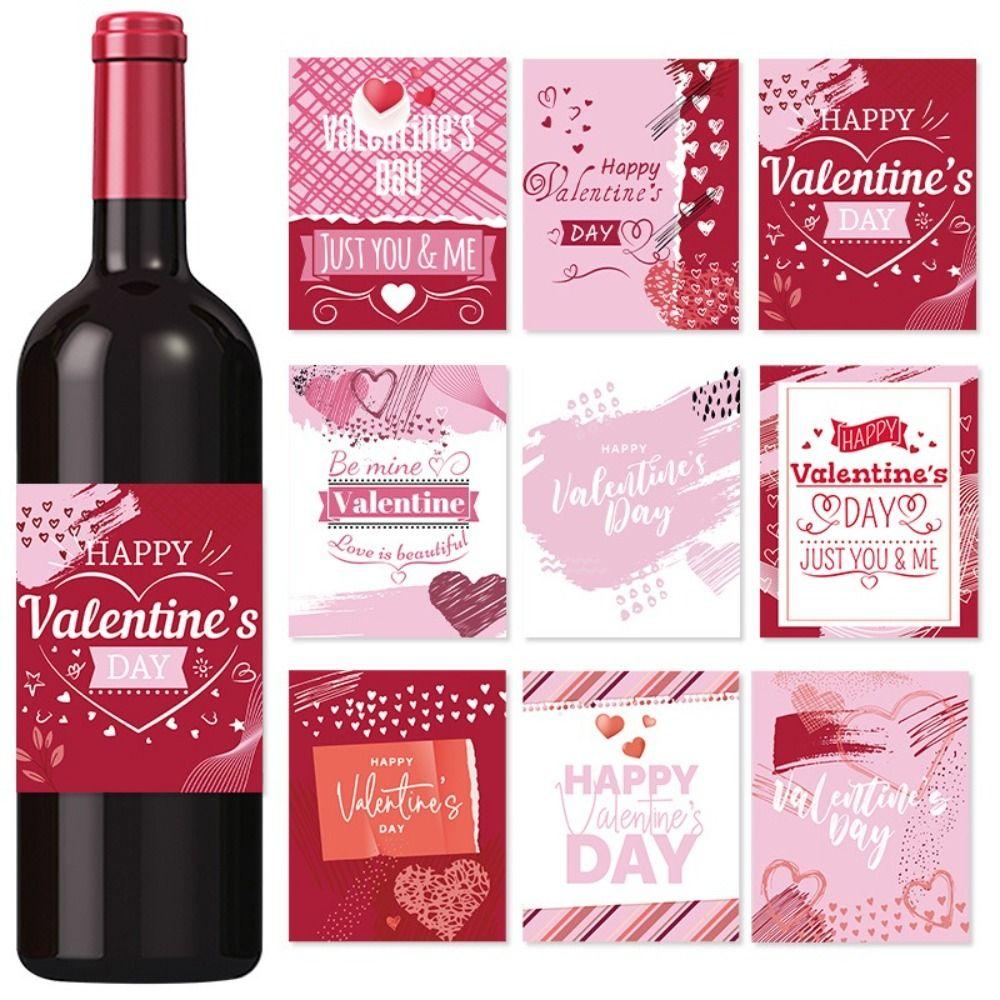 36PCS/SET Square Love Theme Label Sticker American Style Bottle Gift Wrapping Tag  Valentine's Day