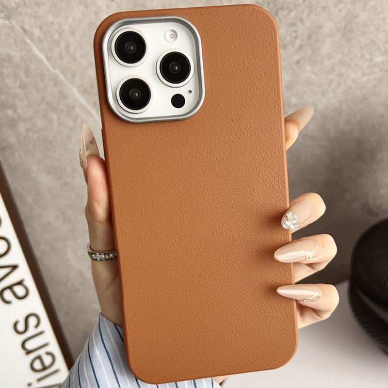 Leather Magnetic Phone Case For iPhone 16 15 14 13 12 11 Pro Max 15 16 Plus Cases For MagSafe Wireless Charging Shockproof Cover