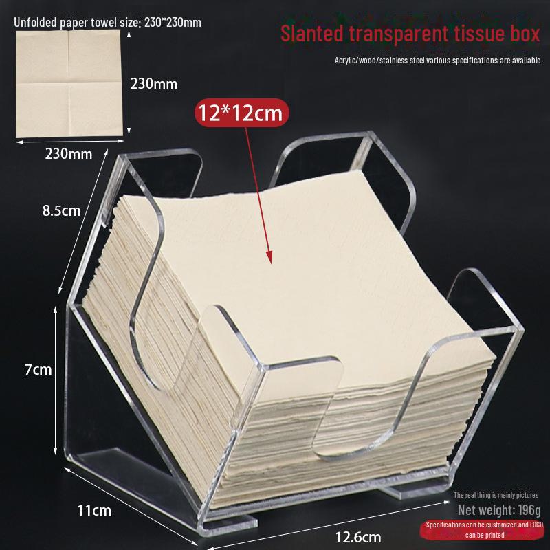 Square Tissue Box - Restaurant & Hotel Napkin Holder