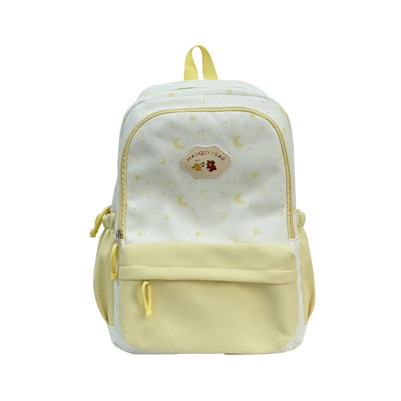 Schoolbag college style small fresh sweet cute stars high value backpack beautiful girl versatile lightweight large capacity backpack