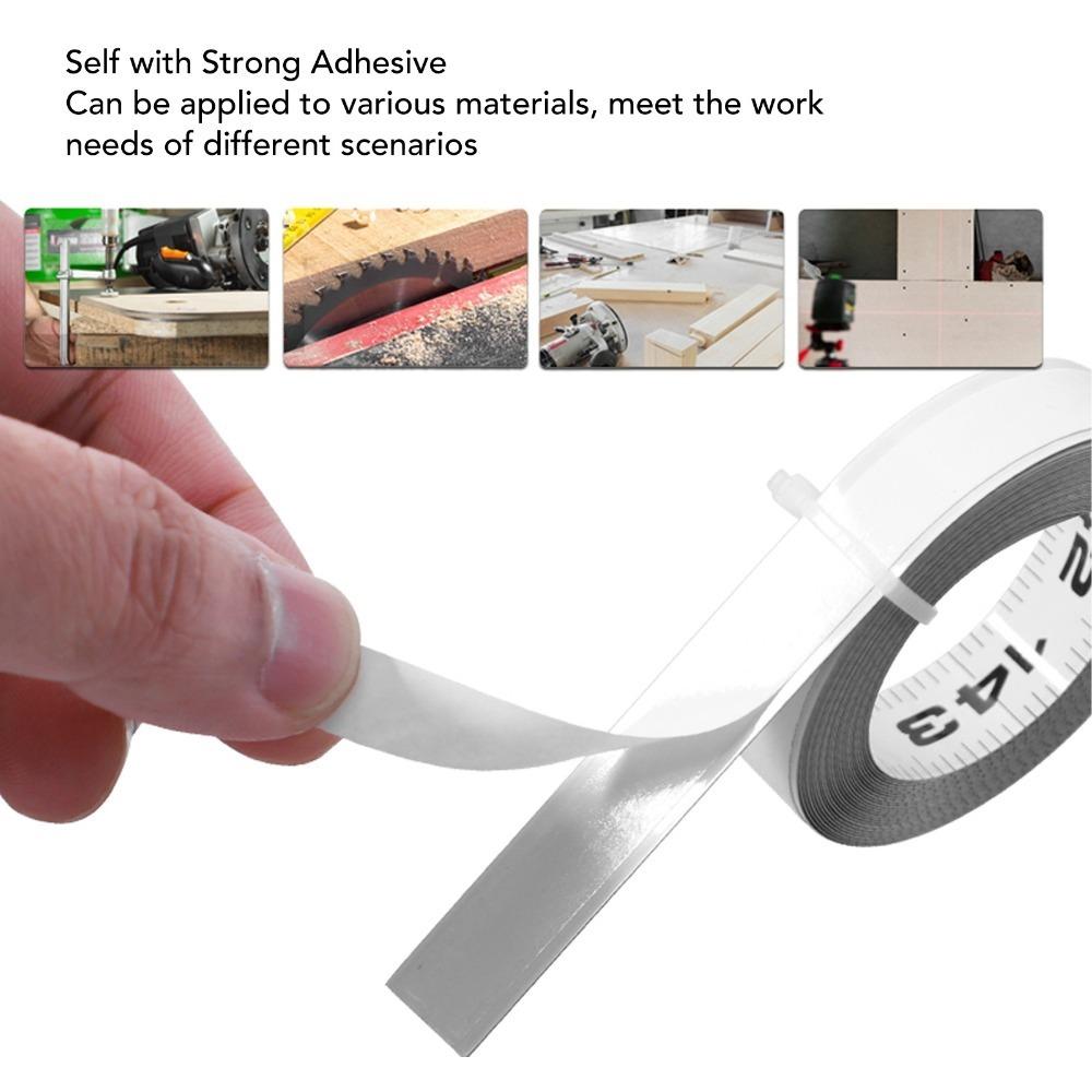 Carbon Steel Adhesive Measure Tape 48 Inch 4FT Self Adhesive Measuring Tape Left To Right Sticky Right To Left Reading