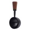 Coffee Scoop Vintage Bean Tea Measuring Spoon Retro 304 Stainless Steel Short Wooden Handle Kitchen Utensil for Serving