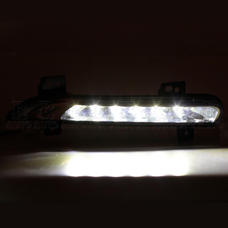 LED DRL Daytime Driving Running For Renault Fluence 2014 2015 2016 2017-2021 Front Bumper DRL Day Light Lamp 266057986 266005976