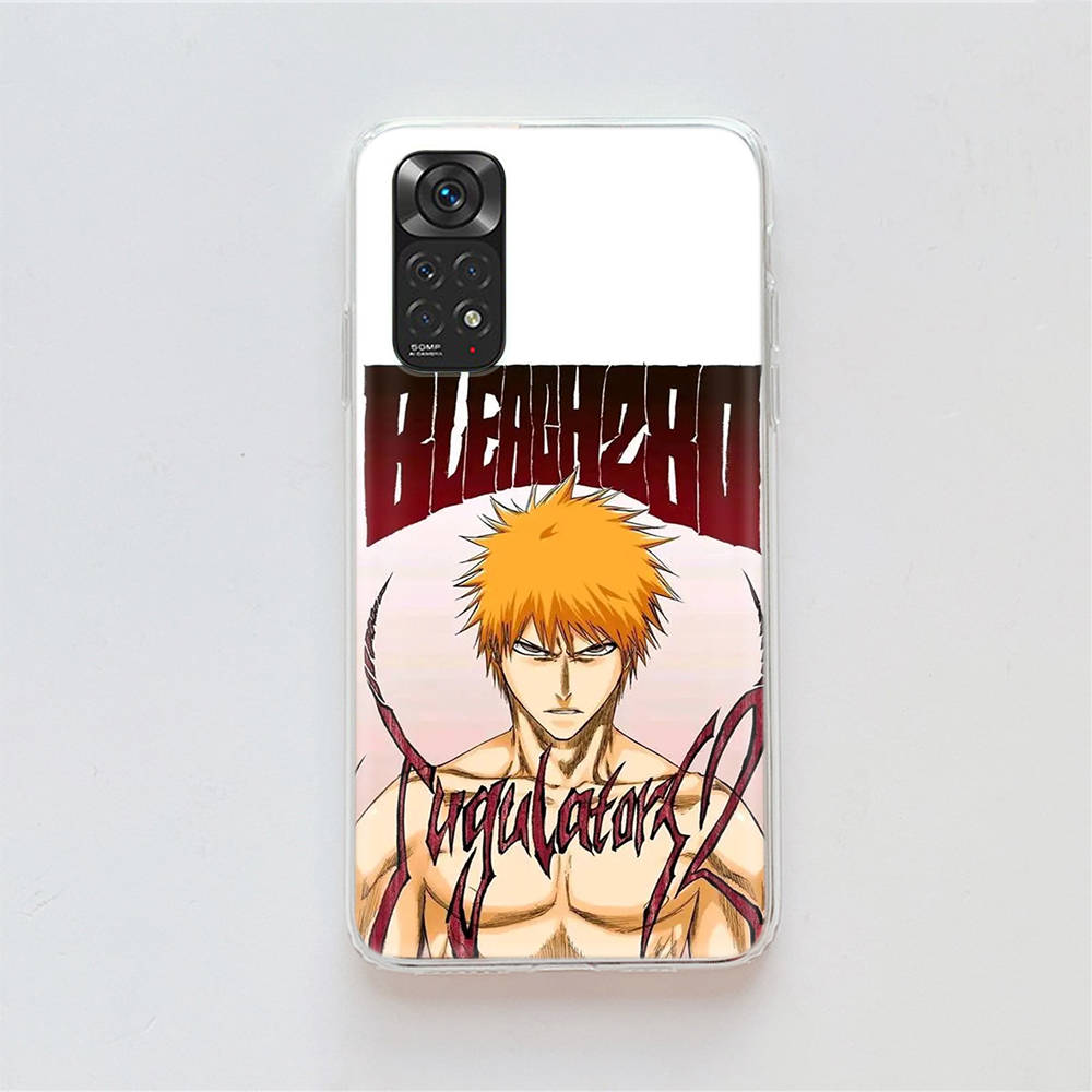 DT26 Bleach Hülle für Samsung A04 A14 A23 A34 A54 M23 M33 M52 M53 Realme 10 9 C30S C35 C55 VIVO Y02S Y21 Y33S Y51 X80 Pro Klare Hülle