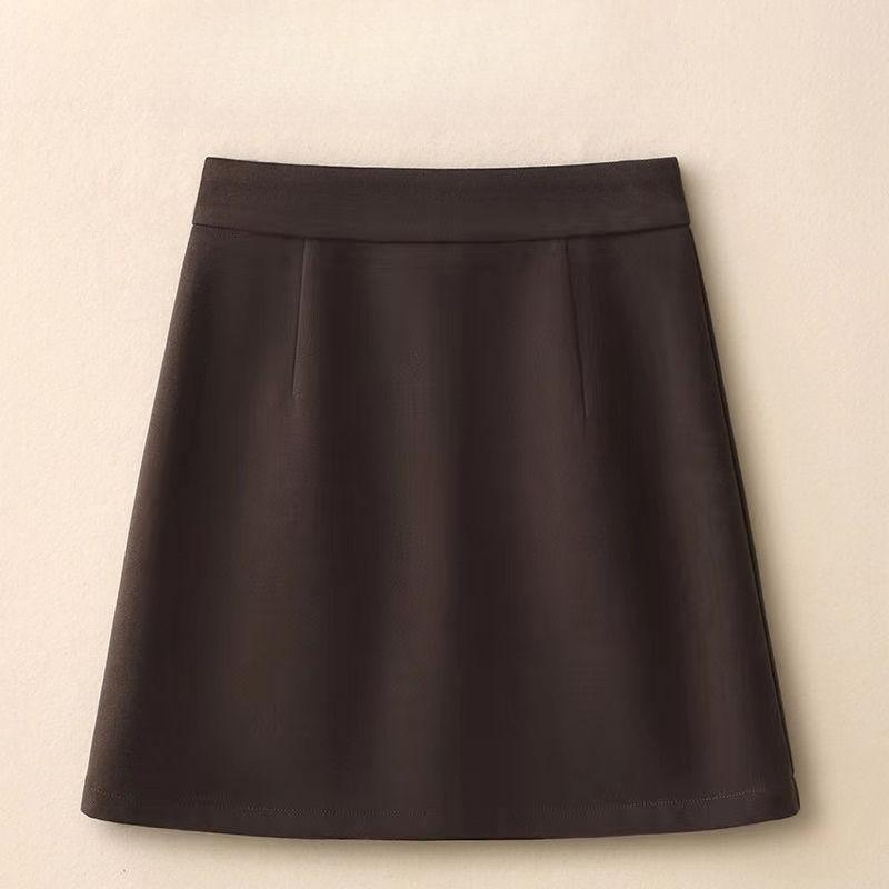 

Осенне-зимняя короткая юбка, женская маленькая юбка-брюки, юбка А-силуэта, закрывающая бедра, тонкая облегающая юбка, короткая юбка 2XL