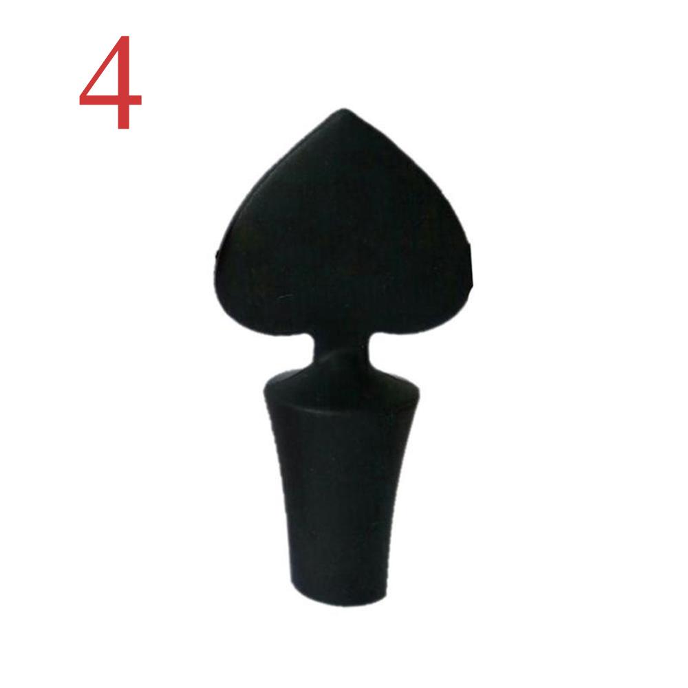Bottle Plug Fresh Wine Keeper Plug Sealer Wine Stoppers Poker Shaped Red Wine Bottle Cap Silicone