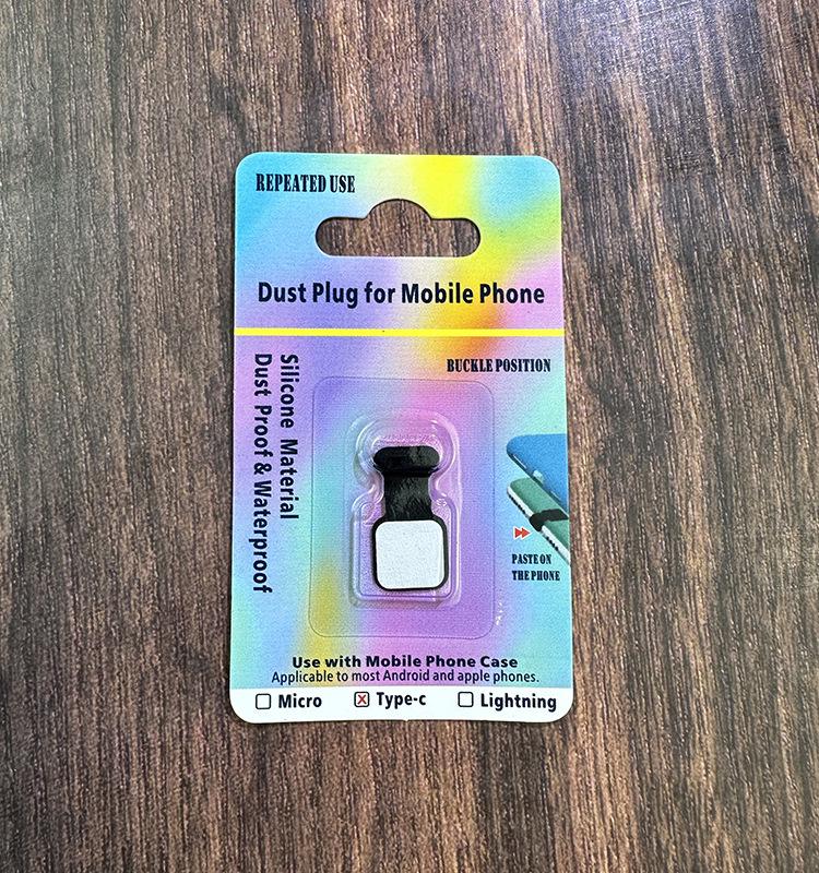 Type-C Dustproof Charging Port Plug for iPhone, Huawei, and Xiaomi Mobile Phones