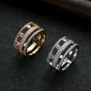 Simple and Versatile Index Finger Ring with Micro Inlaid Jewelry, Trendy Accessory Jewelry