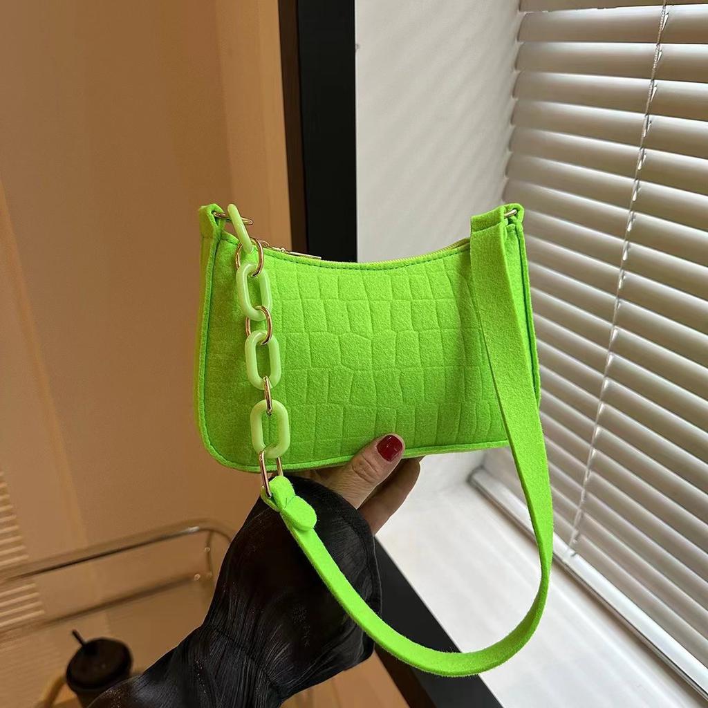 New Popular Retro Gentle Temperament Small Square Bag Autumn Shoulder Handheld Fashi Casual Yankee Underarm Shoulder Bag