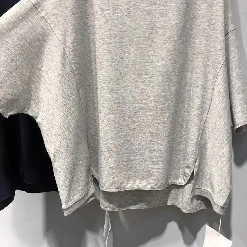 T-shirt Women Cotton Versatile Summer Casual Large Size Loose Round Neck Pullover Short-sleeved Tops