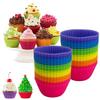 48Pcs Round Shape Silicone Cupcake Baking Cups Creative Food Baking Mold  Baking Tool