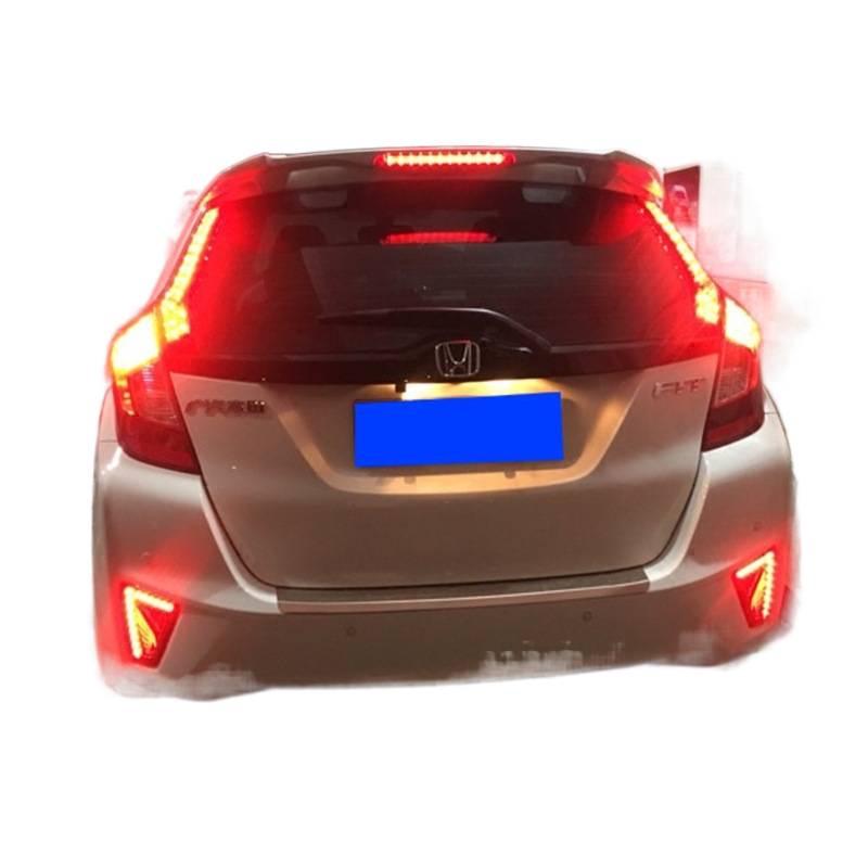 For Honda Fit 2014-2020 Rear Spoiler No-Drill RS Roof Spoiler with Light GK5
