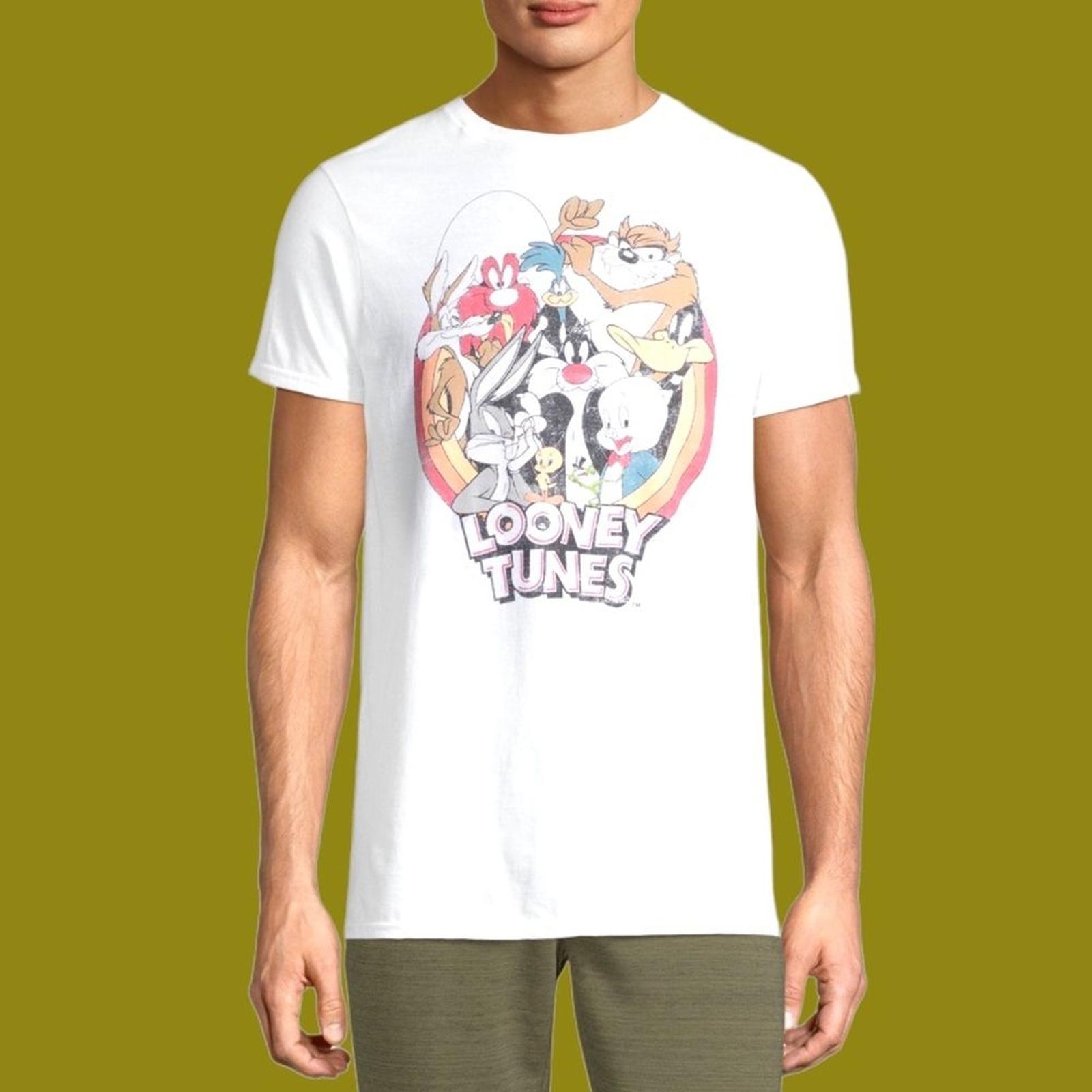 Looney Tunes Bugs Bunny Porky Pig Daffy Duck Tweety Taz Yosemite Sam Tee NWT 2XL L
