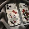Applicable To Apple 17promax Mobile Phone Case, High-end Anti-drop Iphone17 Silicone Mobile Phone Case, Polka Dot Hollow Kt Cat