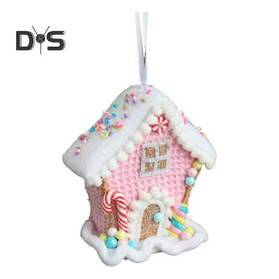 

Подвеска в виде мороженого, многоразовая пена, рождественские подвесные украшения, домик, снеговик, елочные украшения для внутреннего и наружного праздничного декора E